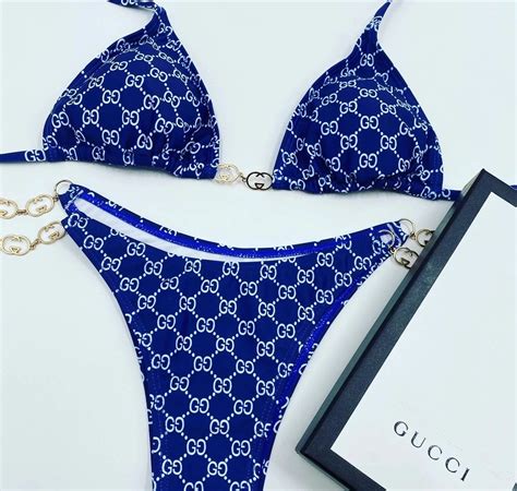 blue gucci bathing suit|gucci inspired bathing suit.